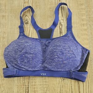 Victoria's Secret VSX purple heathered sports bra. 